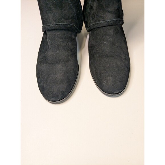 Tory Burch Milburn Convertible Chelsea Knee High Suede Leather Riding Boot Sz 7M - Picture 7 of 16